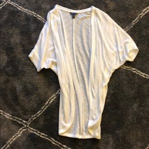 Aeropostale white short sleeved cardigan XS